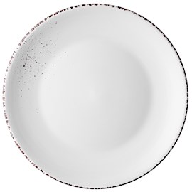 თეფში Ardesto AR2926WMC Dinner Plate Lucca, 26 cm, Ceramics Winter white
